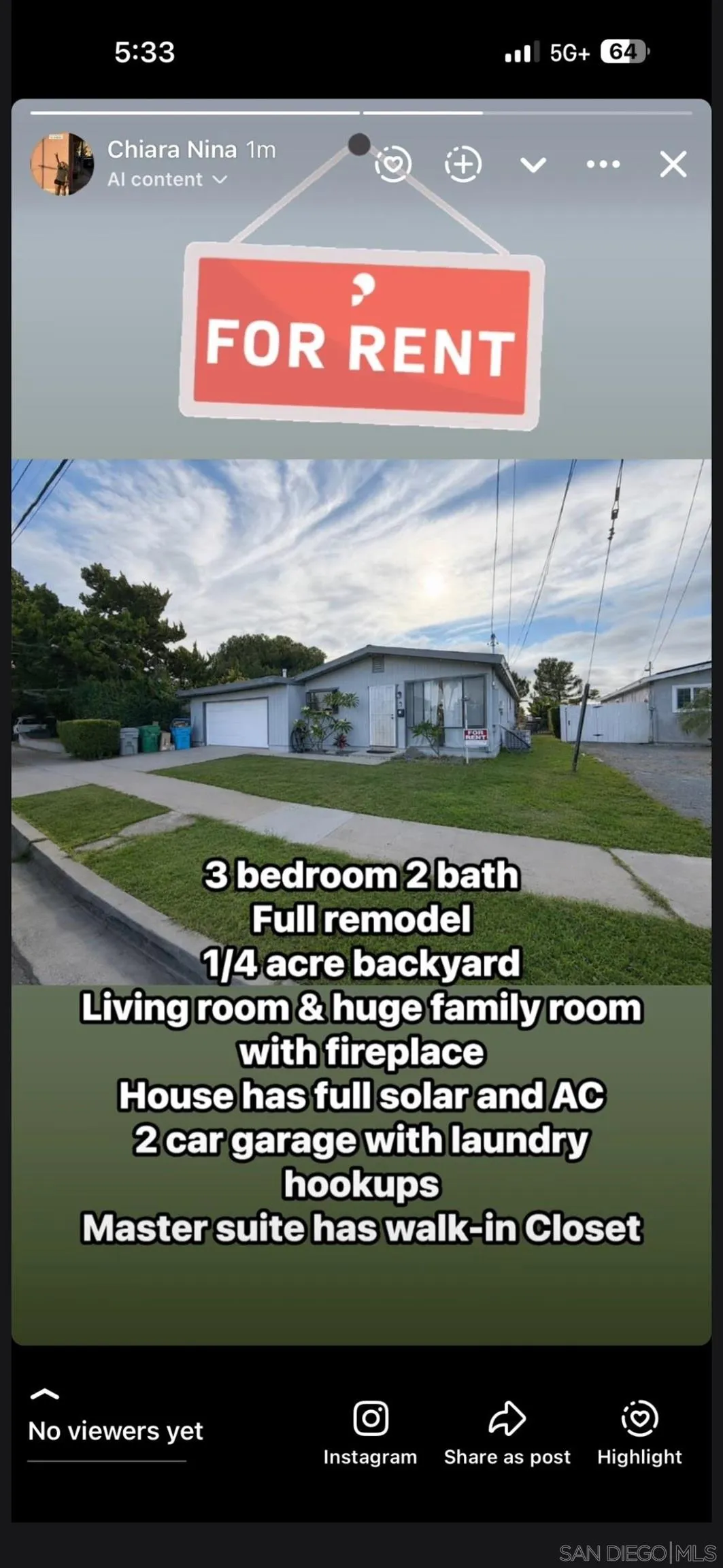 5166 Gaylord, San Diego, CA 92117 - Main photo, San Diego, CA