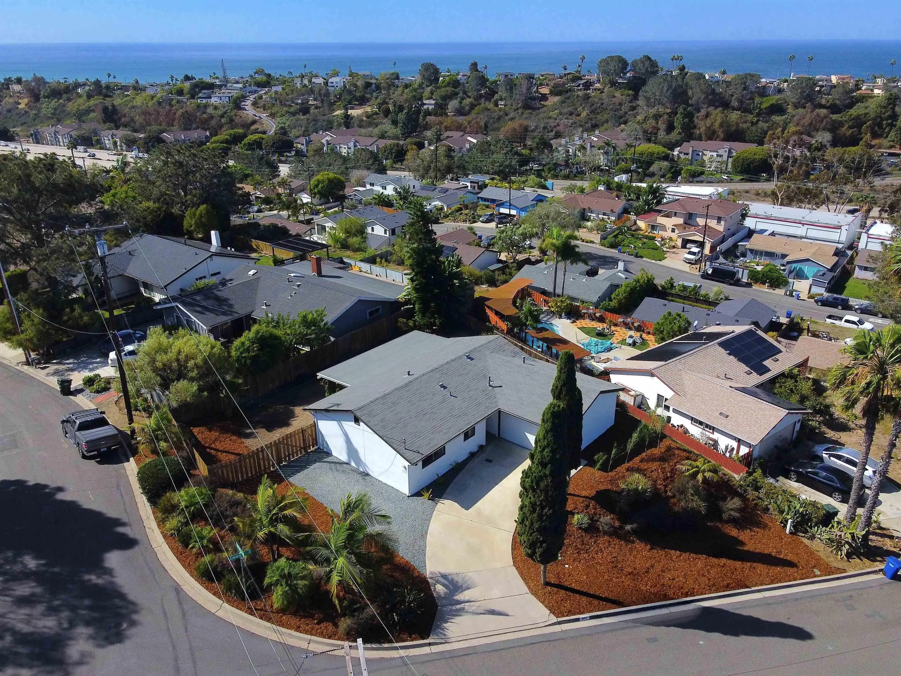 951 Emma, Cardiff By The Sea, CA 92007 Aerial View