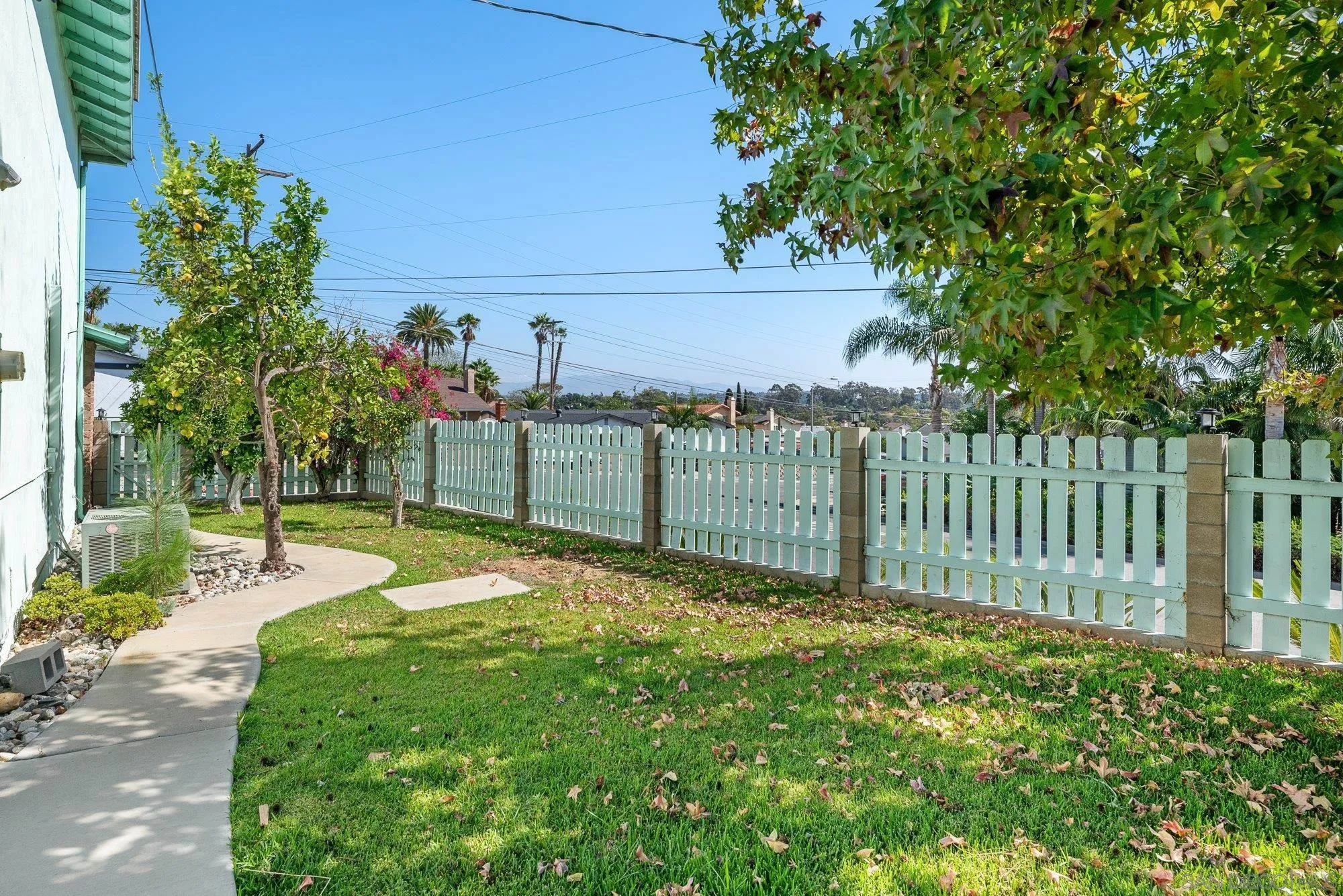 6010 Chadwick Ave, San Diego, CA 92139 Fully fenced yard with two gates.