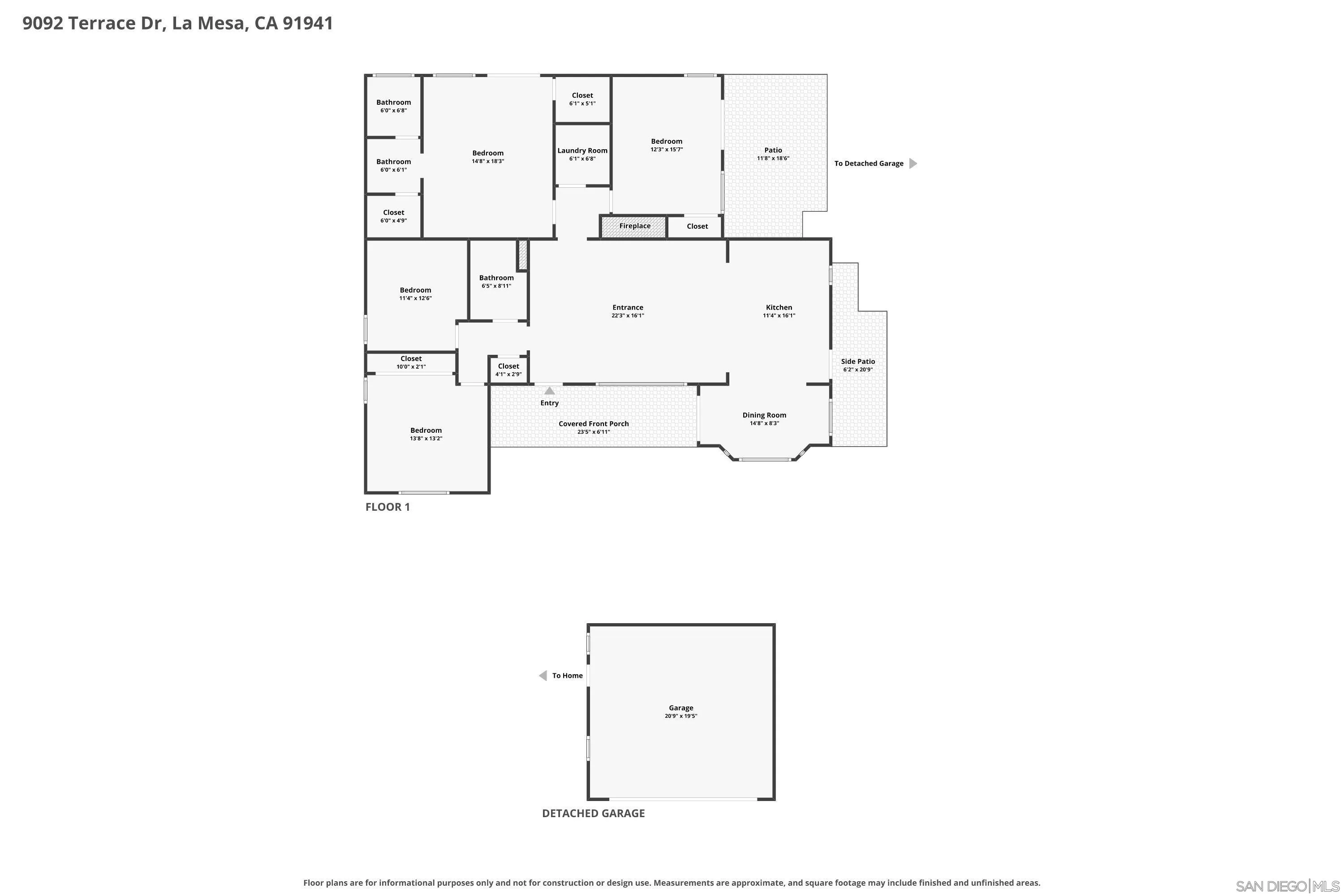 9092 TERRACE DR, La Mesa, CA 91941 9092 TERRACE DR, La Mesa, CA 91941