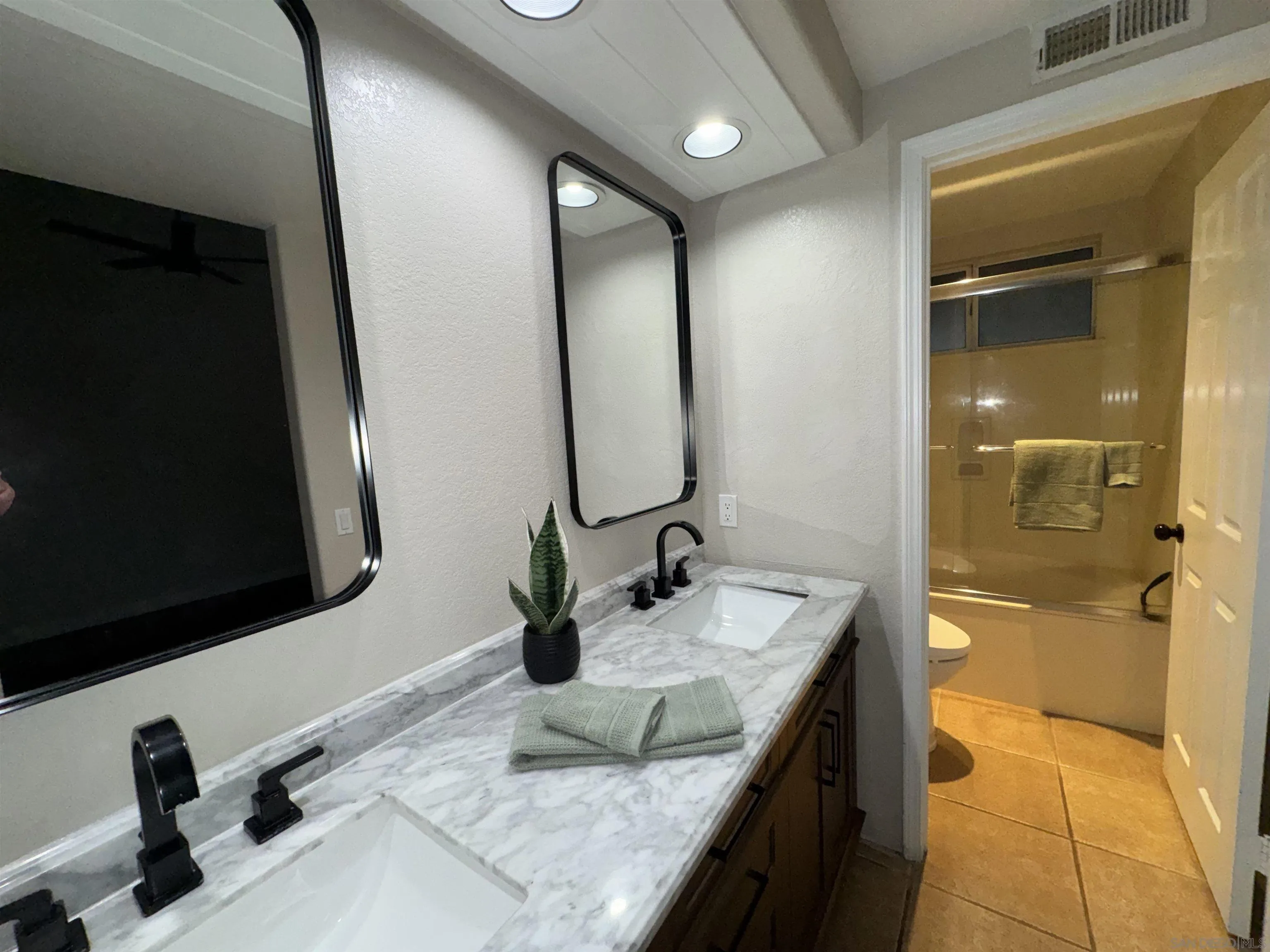 2934 Manzanita View Rd, Alpine, CA 91901 Primary bath with a shower/tub combo.