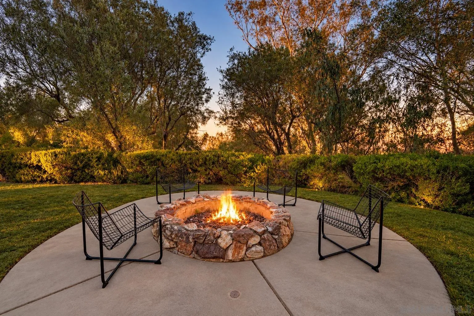 Digitally altered to add grass and fire in fire pit.