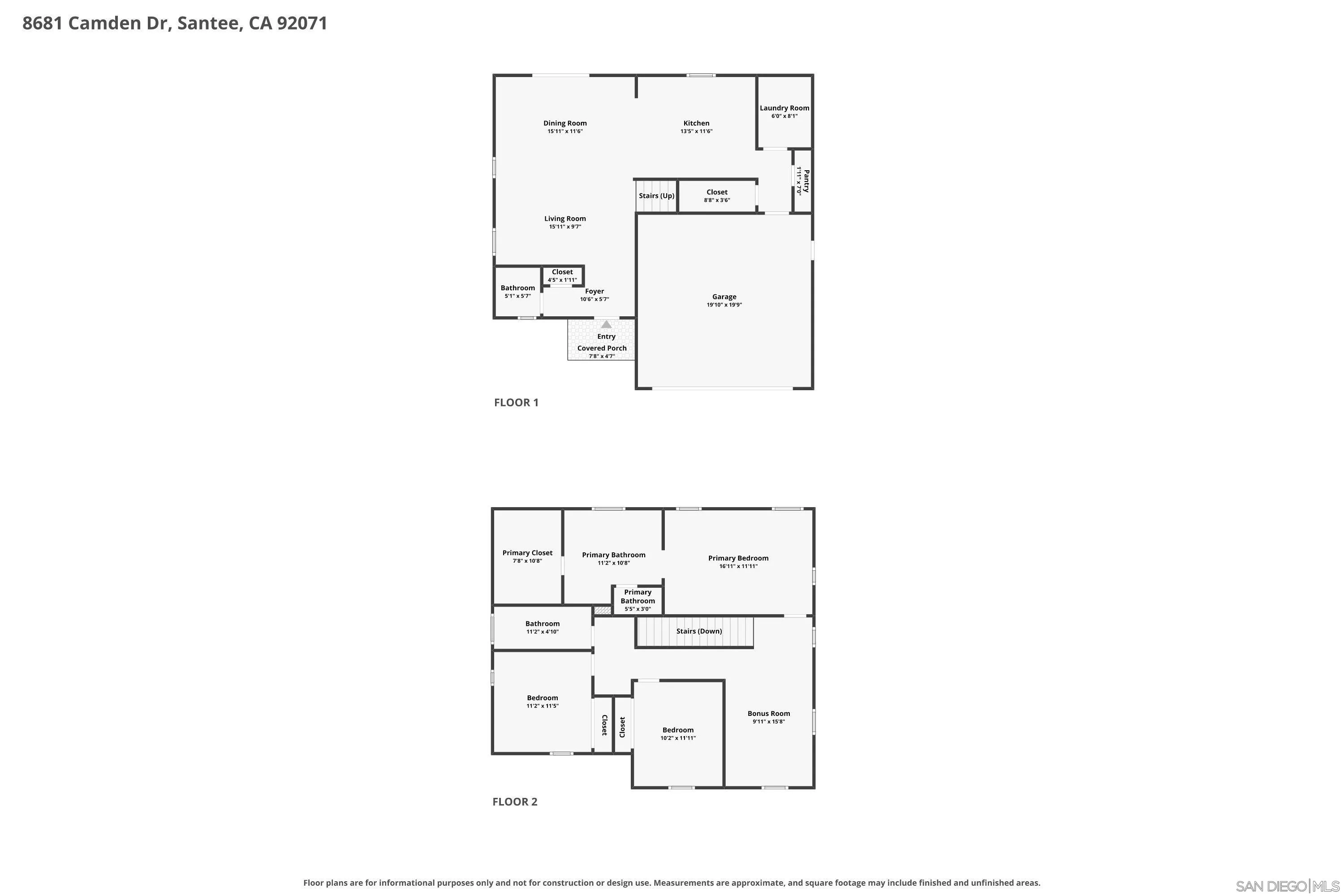 8681 Camden Drive, Santee, CA 92071 8681 Camden Drive, Santee, CA 92071