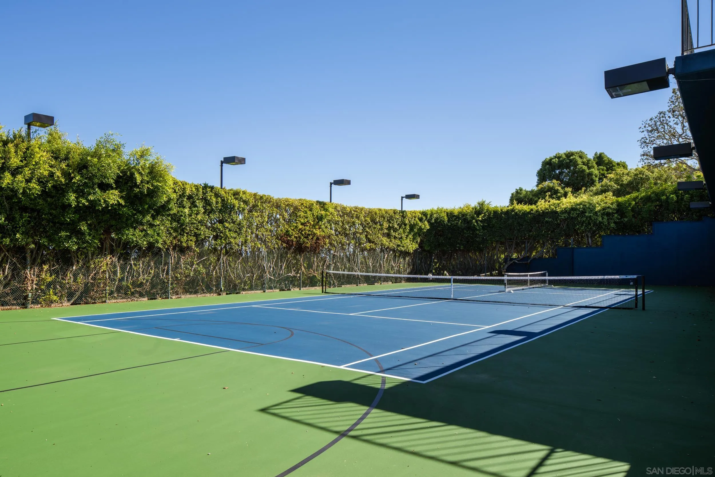 Multi sport court with lights