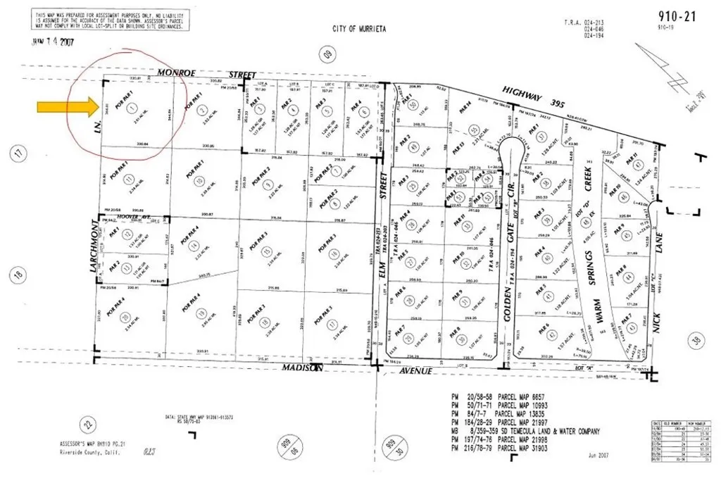 1 Monroe Ave & Larchmont, Murrieta, CA, 92563
