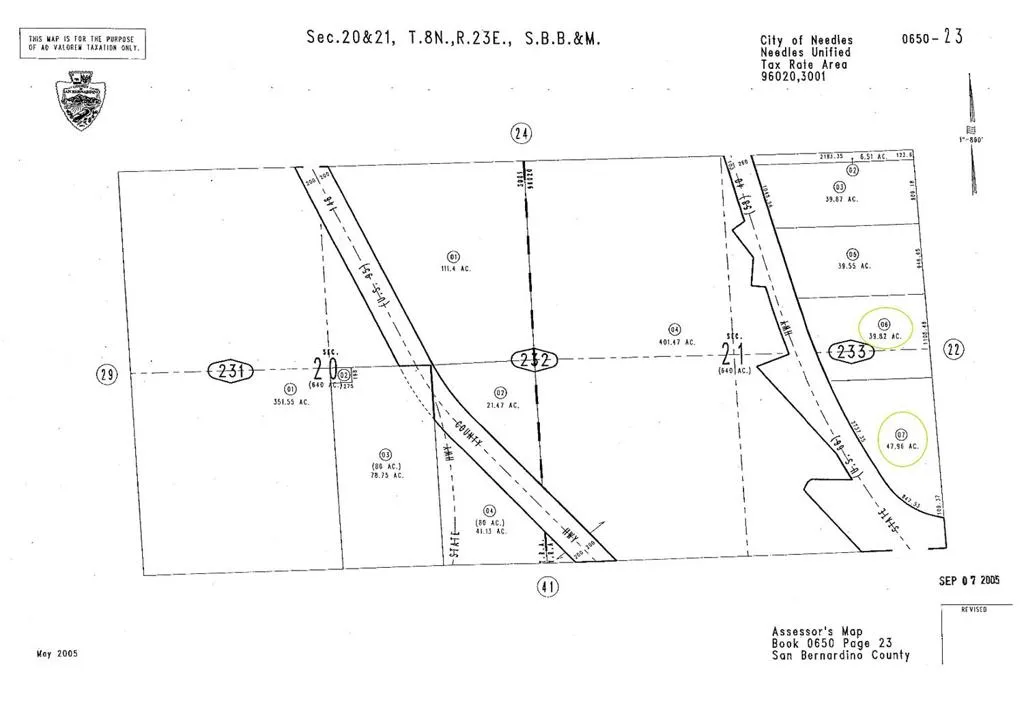 650233 Interstate-40/Five Mile, Needles, CA, 92363