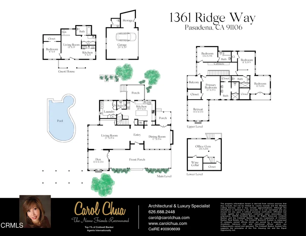 1361 Ridge Way, Pasadena, CA, 91106