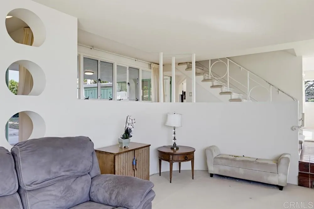 1005 Alexandria Dr, San Diego, CA 92107 Sunken Living Room with large Windows