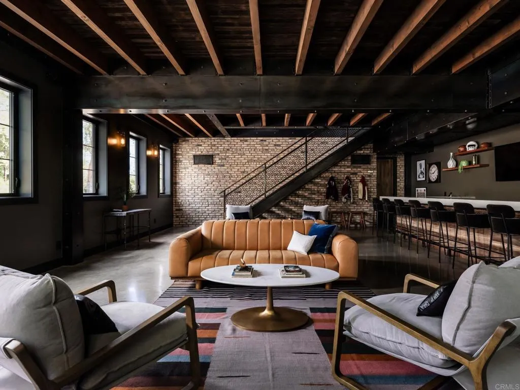 577 Sleeping Indian Rd, Oceanside, CA 92057 Barn - Lower Level Bar & Living Space