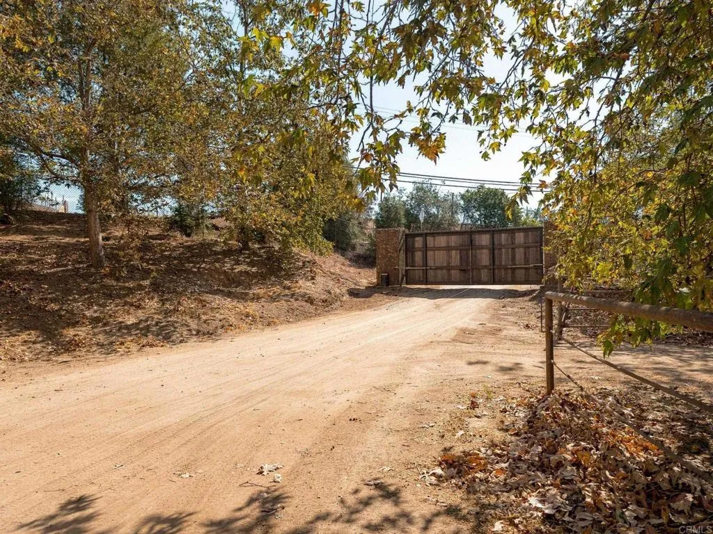 577 Sleeping Indian Rd, Oceanside, CA 92057 Front Gate from inside the property