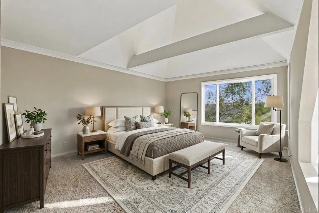 4616 Rancho Reposo, Del Mar, CA 92014 Virtually Staged Primary Bedroom