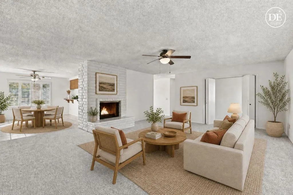 817 Crescent Drive, Vista, CA 92084 Living and Dining - Digitally Staged