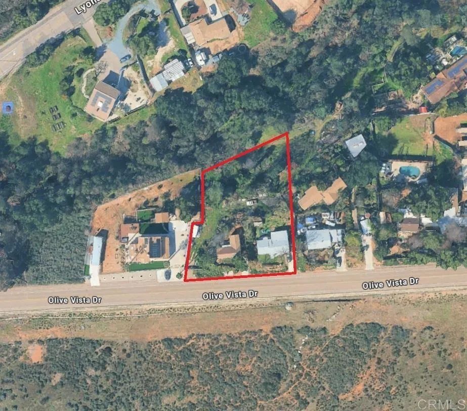 13954-56 Olive Vista Drive, Jamul, CA 91935 APPROXIMATE (!!!) lot lines
