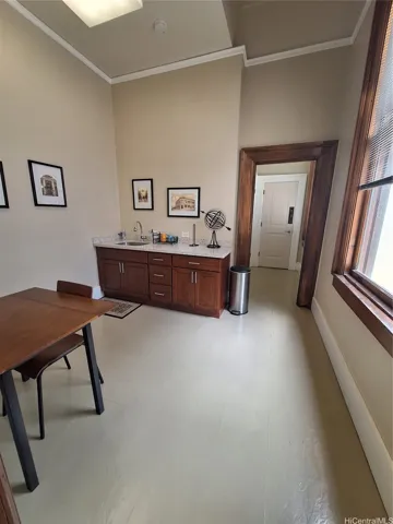 Common area break room and restroom facilities