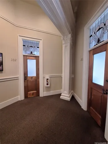 2nd Floor Hall, Copper Clad Doors