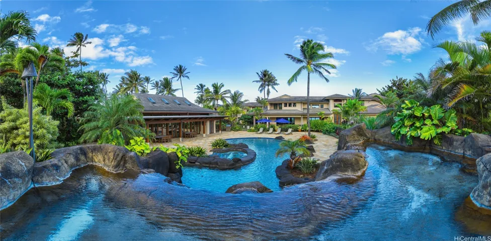 Pool from Waterfall