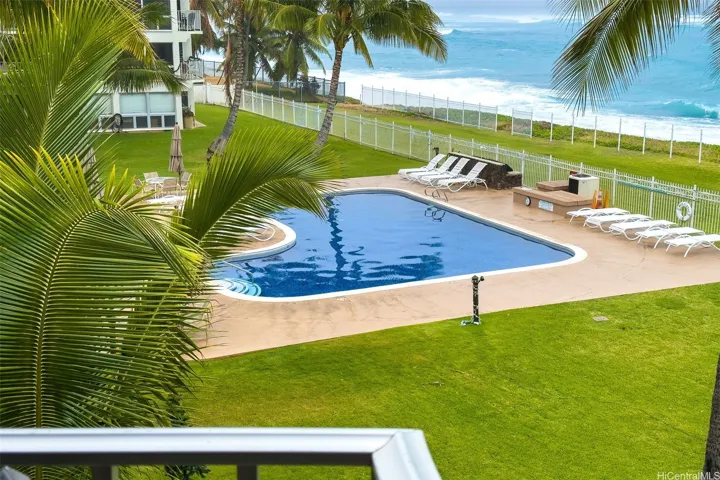 Heated salt water pool