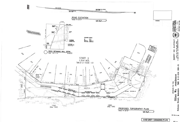 Land that has been cut up to see where the homes can be built.