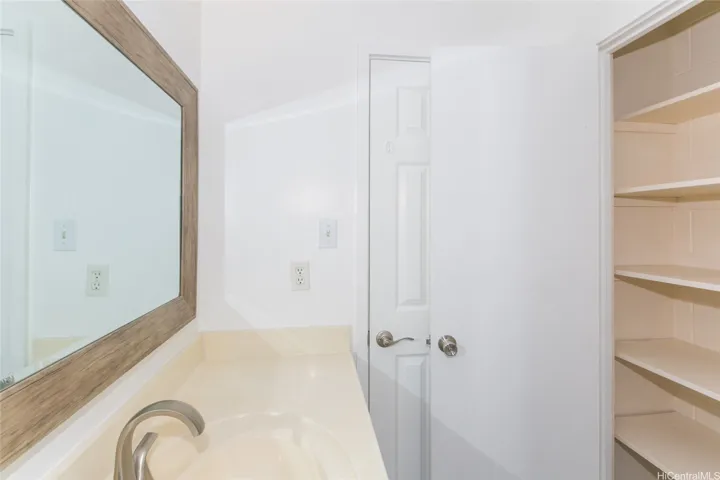 View to bedroom door and bath closet