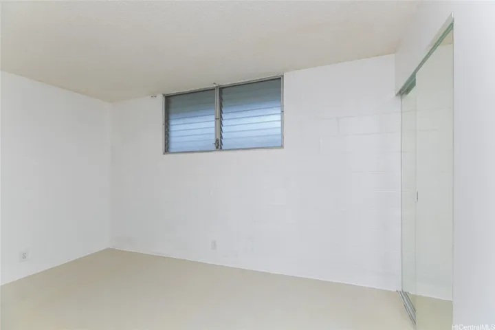 View from bath door to bedroom