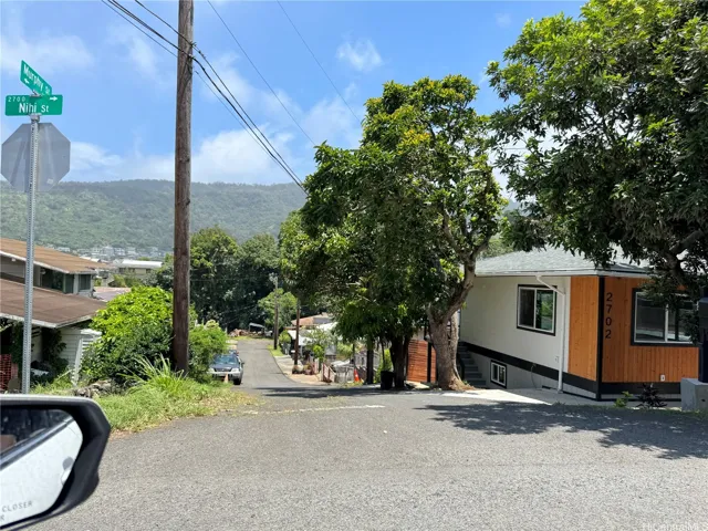 Local street with lots of fresh air and mountain views.