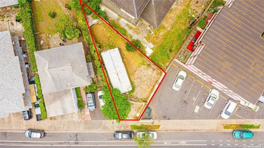 Boundary line is for illustration purposes only and may not acurately match survey. Enhanced with location marker.