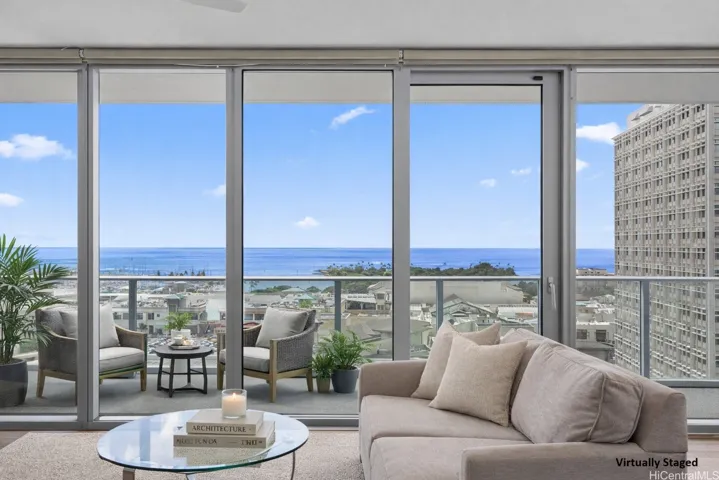 living room- virtually staged/photo enhanced