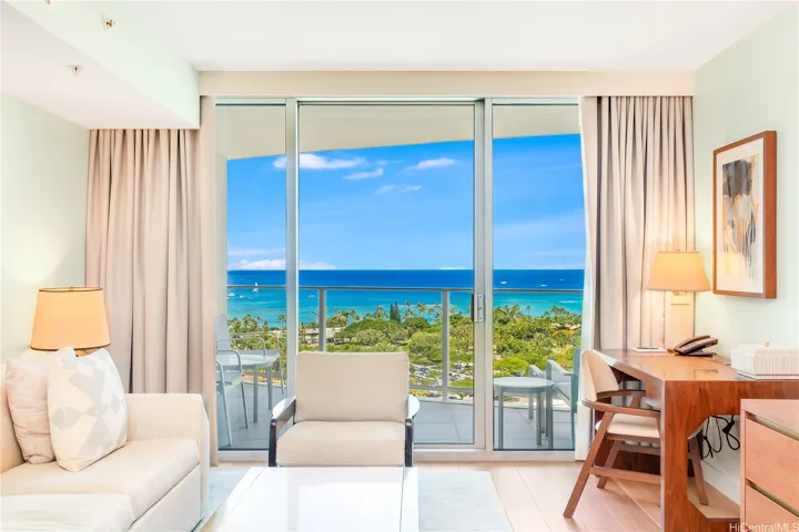 This is a one-bedroom view on the 20th floor. On the 27th floor we have 2 separates 1-bedroom units.