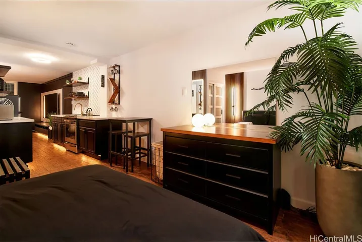 View of Kitchen from Bedroom