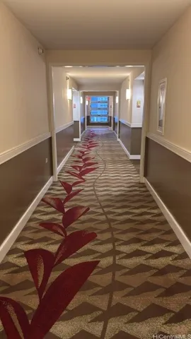 the hallways are delightful leading to your apt
