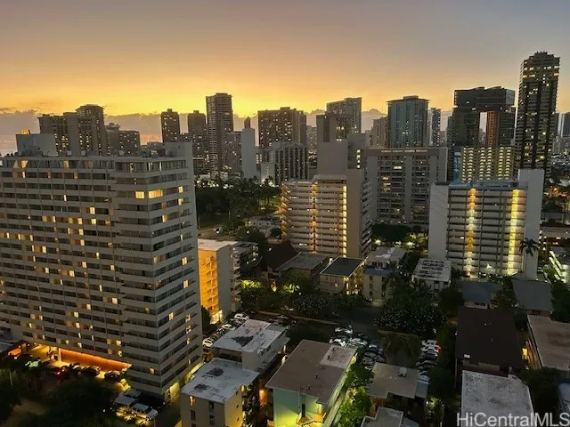 Some enchanted view unretouched photo of evening view from the apt.