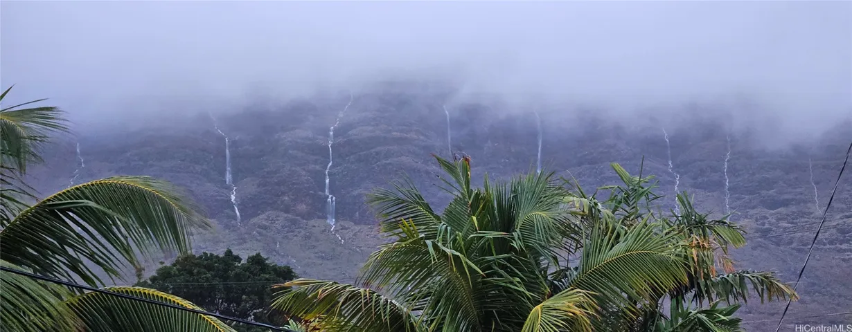 Makaha Valley waterfalls.