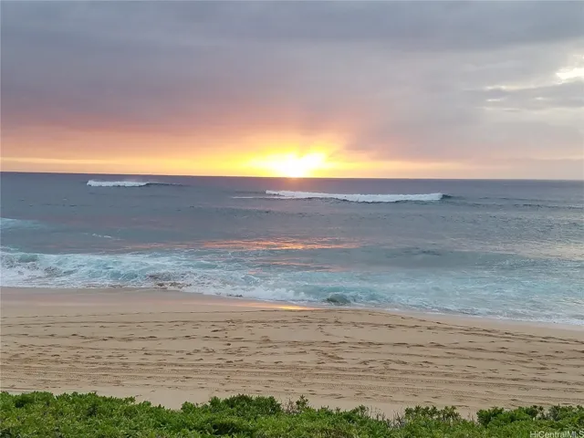 Seasonal sandy beach in front shifts with winter and summer tides. Rare Makaha oceanfront on 2 CPR lots with 3 living areas, stunning ocean & mountain views, reef protection, and privacy.