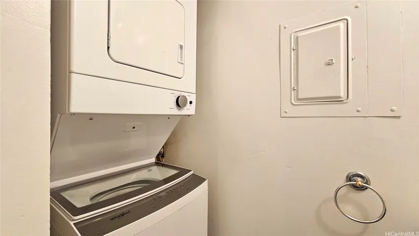 Convenient in unit washer and dryer.
