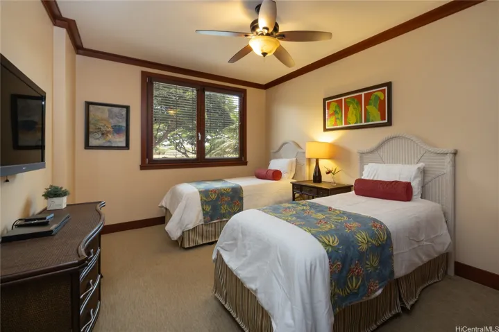 2nd Bedroom is located off the hallway from the living areas.