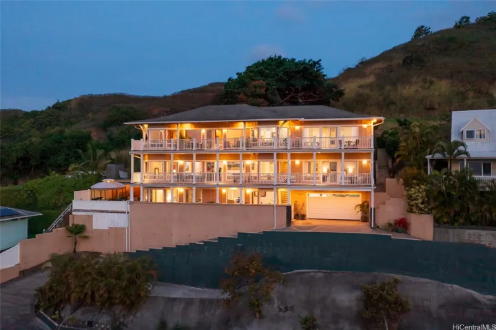 Aerial view of Hale Kai Haven, a gated hilltop sanctuary