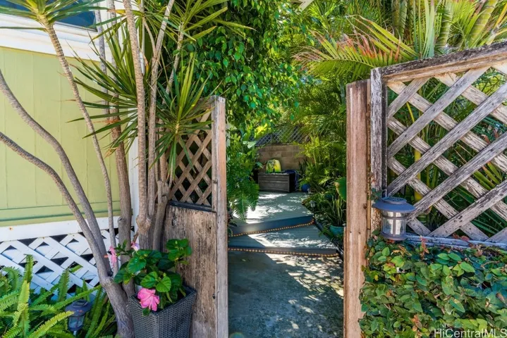 Gated entry, fence surrounds property.
