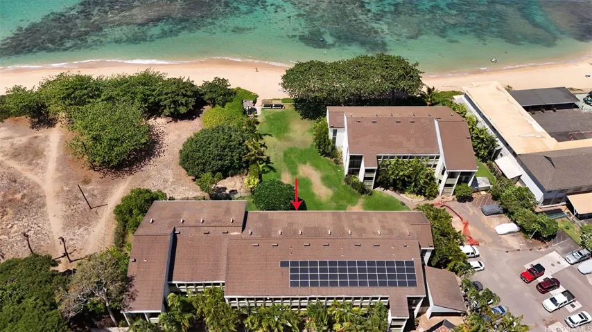 Beachfront condo complex Enhanced (lighting)