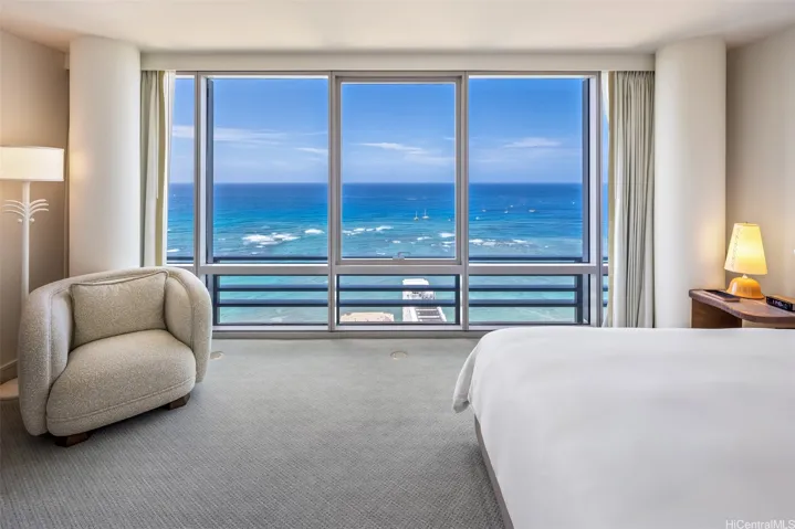 Enjoy the waves from your bedroom window.