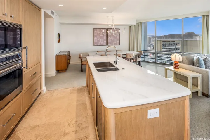 Diamond Head view is one of the things you will love in your kitchen.