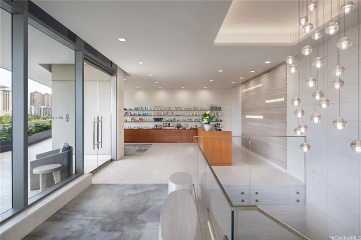 Spa room reception