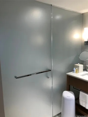 Elegant bathroom  frosted doors