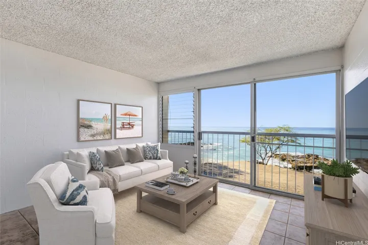 Beautiful ocean views from the living room!
Virtually Staged