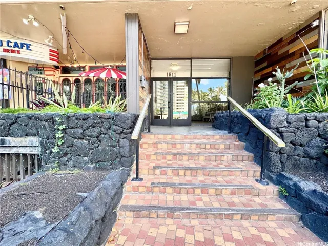 Building entrance.