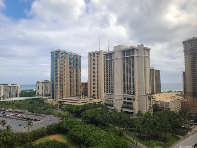 Check out Waikiki Beach and skyline