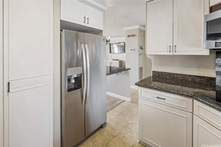 Washer and dryer in kitchen