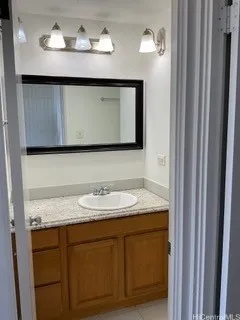Bathroom sink area