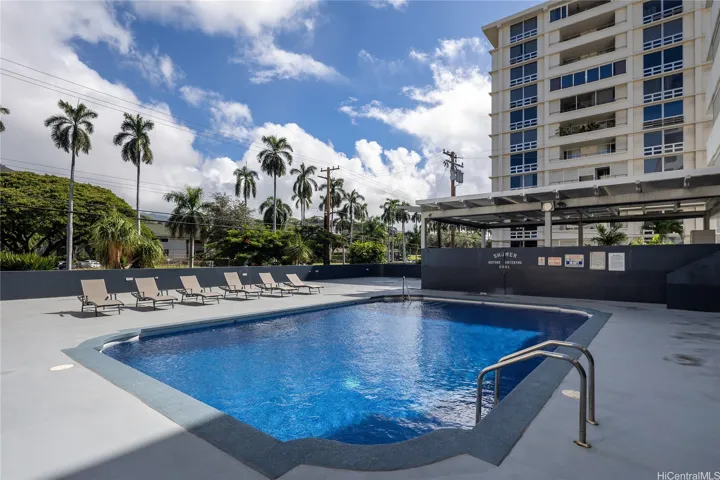 Pool and pool deck.