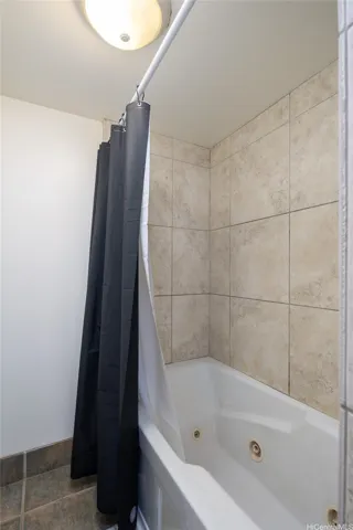Shower and bathtub.