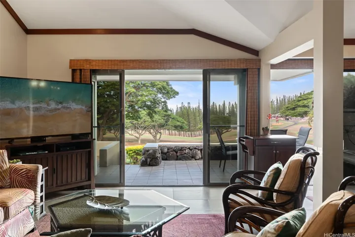 Living/dining area.